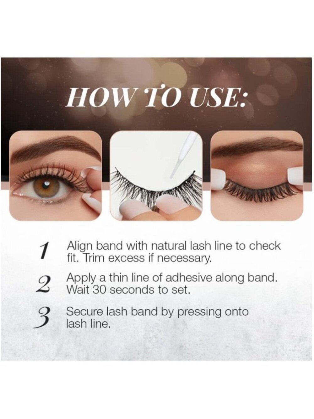 2pc Ardell Professional Naked Lashes Set - 433 with Invisiband - Picture 5 of 7